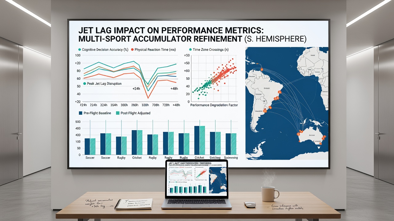 Chart comparing recovery timelines for soccer and basketball teams after international travel