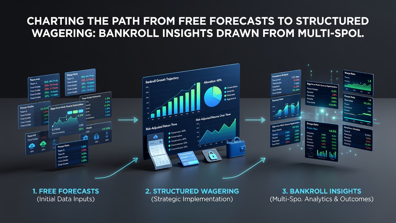Chart showing bankroll distribution across soccer, basketball, and horse racing tipster selections
